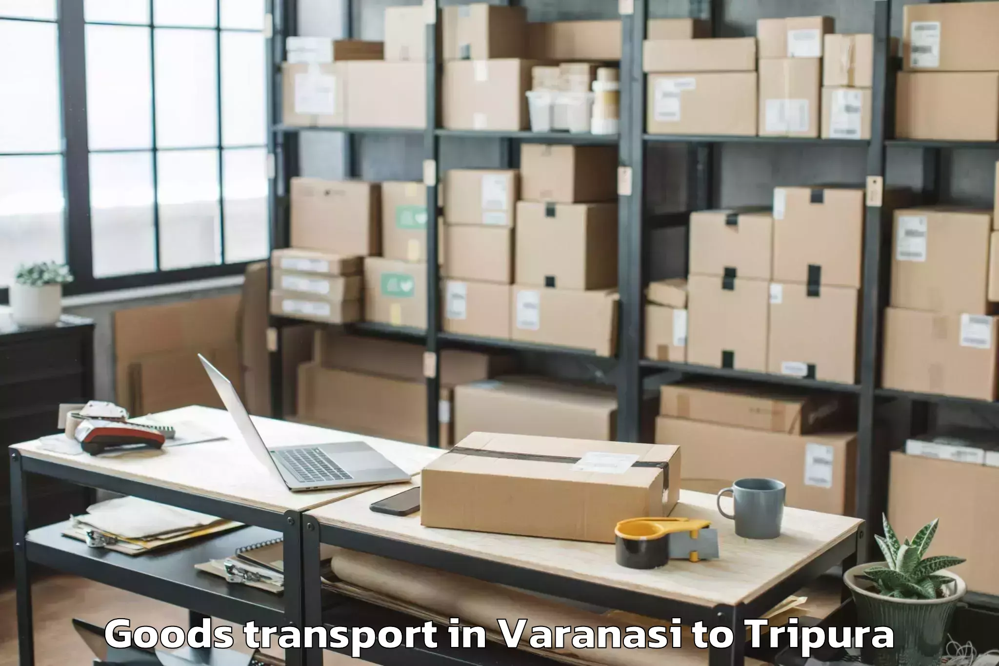 Quality Varanasi to Tulashikhar Goods Transport